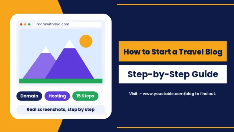 How to start a travel blog step-by-step guide