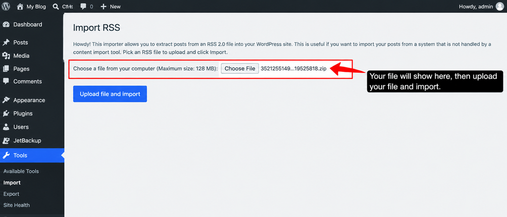 Import RSS